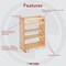 Rev-A-Shelf Maple Veneer, Light Brown, 8.75 in W, 25.5 in H, 19.56 in D, 19.67 in L, Light Brown 448-BC19SC-8C - alternate 5